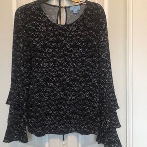 CeCe Ruffle Sleeved Blouse